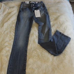 Size 0 low rise bootcut jeans!