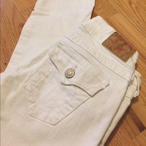True Religion white jeans