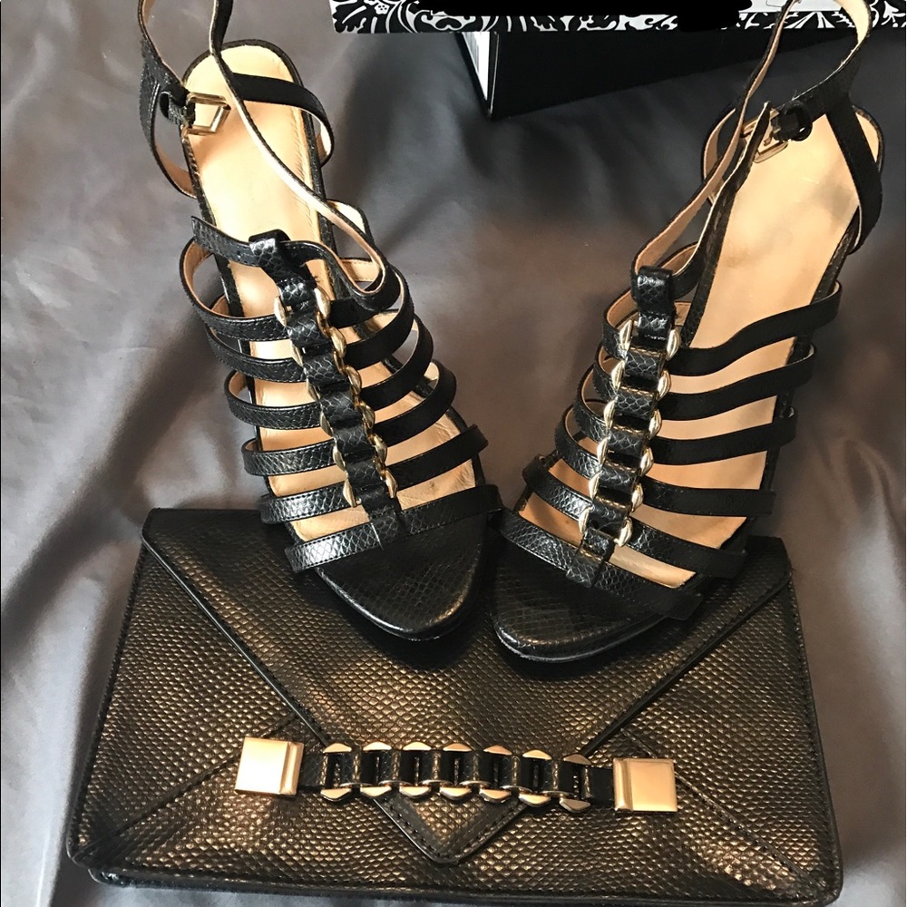 Matching Clutch and Heels