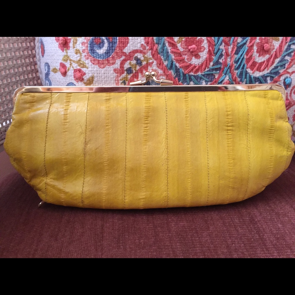 Latico Eel skin clutch.