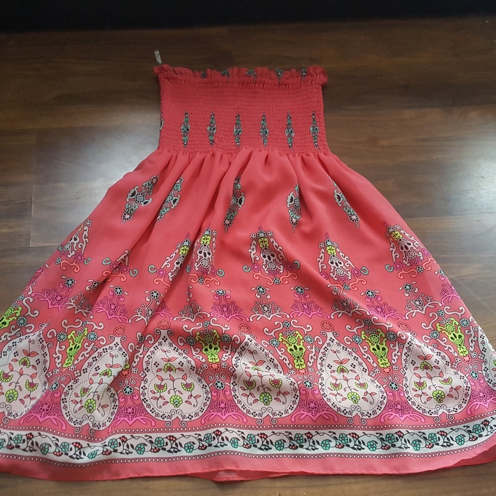 Cute pink Aztec sun dress