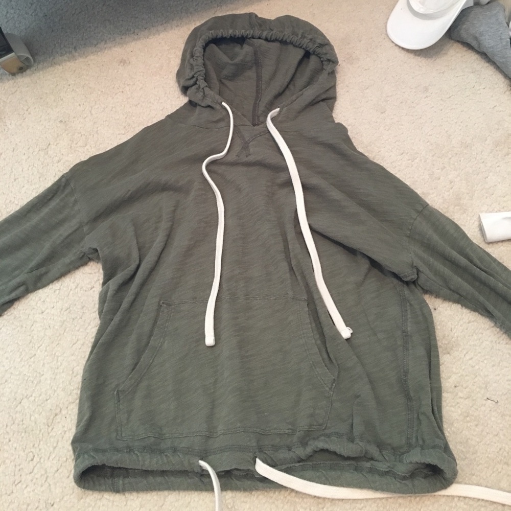 Thin Army Green Hoodie