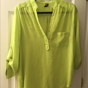 Lime green blouse