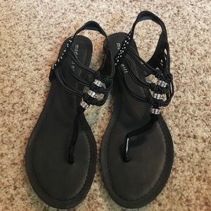 Madden Girl Black Sandals