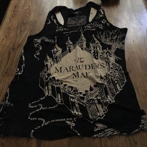 harry potter racer back tank top