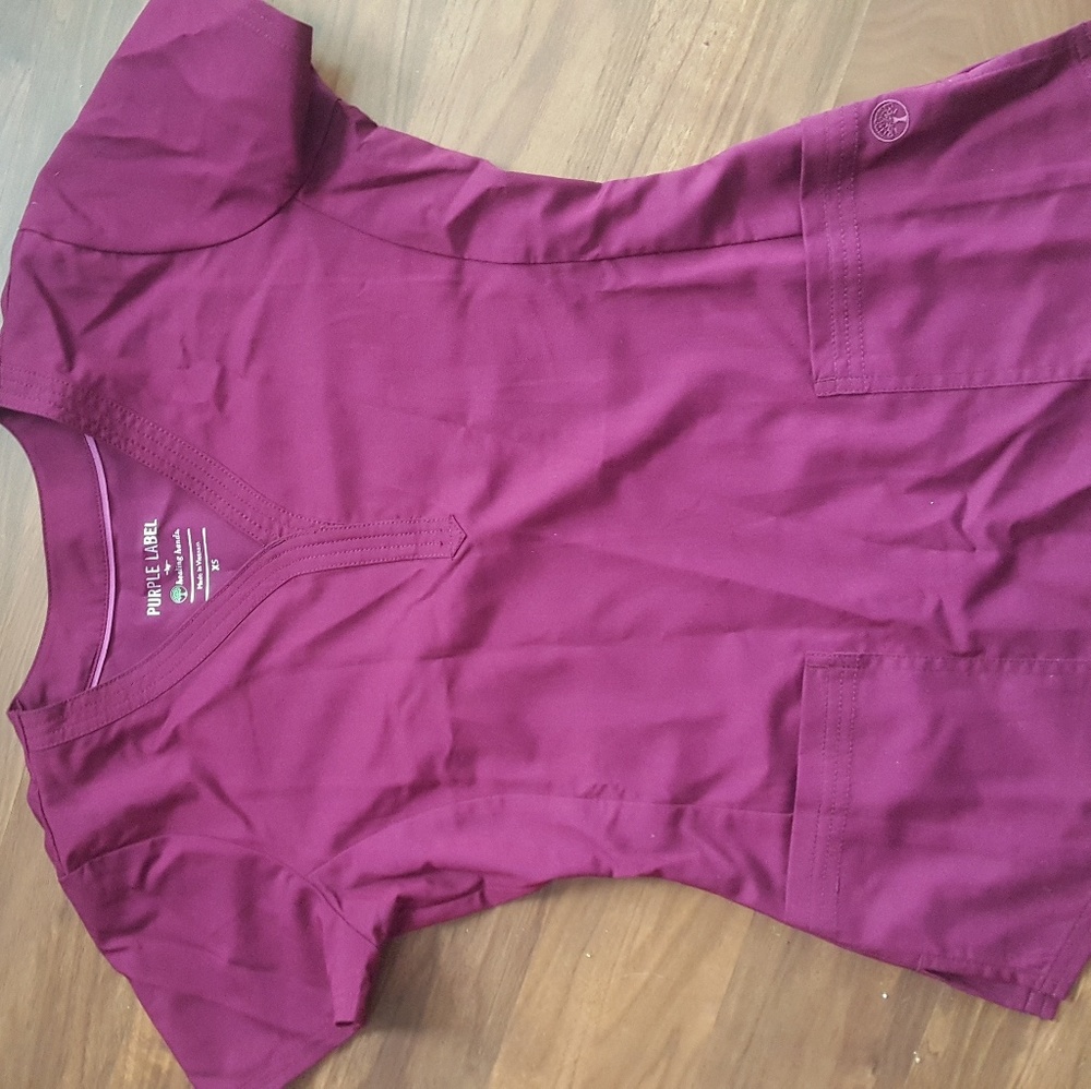 Pink / purple scrub top