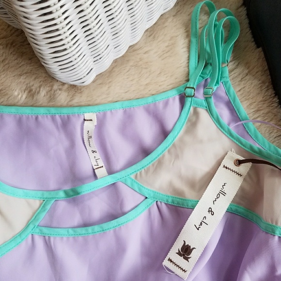 NWT Anthro Willow & Clay hi lo keyhole dress, M - Picture 5 of 5