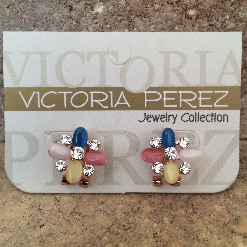 Multicolor Flower | Stud Earrings