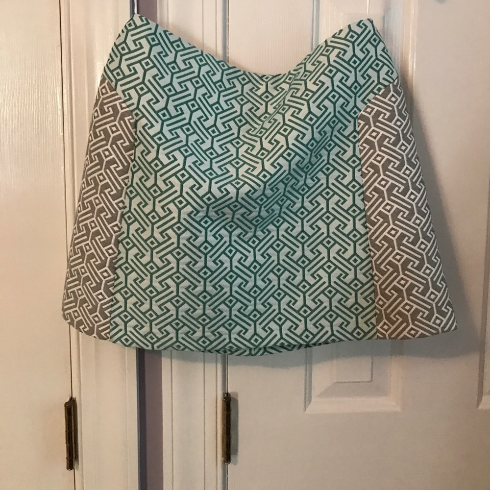 Topshop patterned mini skirt