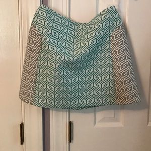 Topshop patterned mini skirt