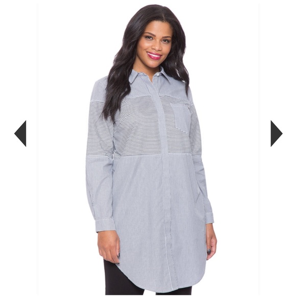 Pinstripe shirtdress - Picture 3 of 3