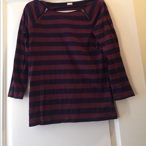 J Crew cropped sleeve top