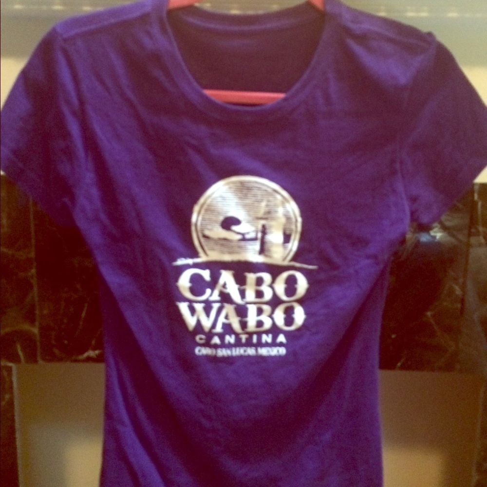 Purple Cabo Wabo fitted tshirt