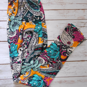 One Size Pailsey Print Leggings