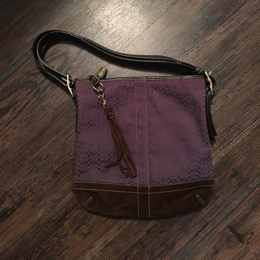 Purple Coach Bag