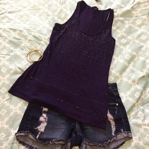 NEW Express Dark Purple Tank