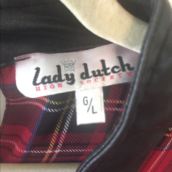 Plaid flowy top size L - Picture 2 of 3