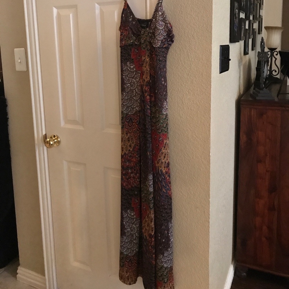 Floral print maxi dress