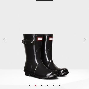 Hunter Short original rain boots black size 9