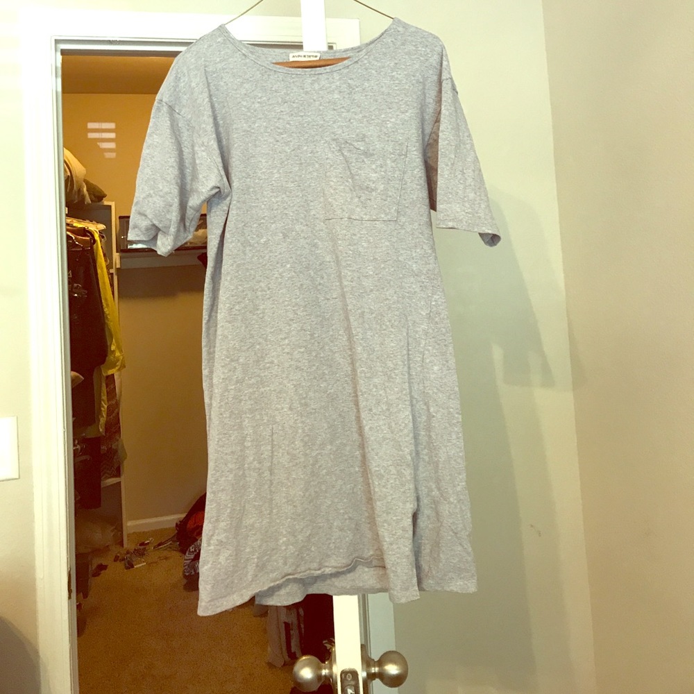 Grey Shirt Dress