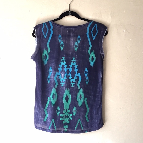 ZARA Tribal Patterned Top - Picture 2 of 4