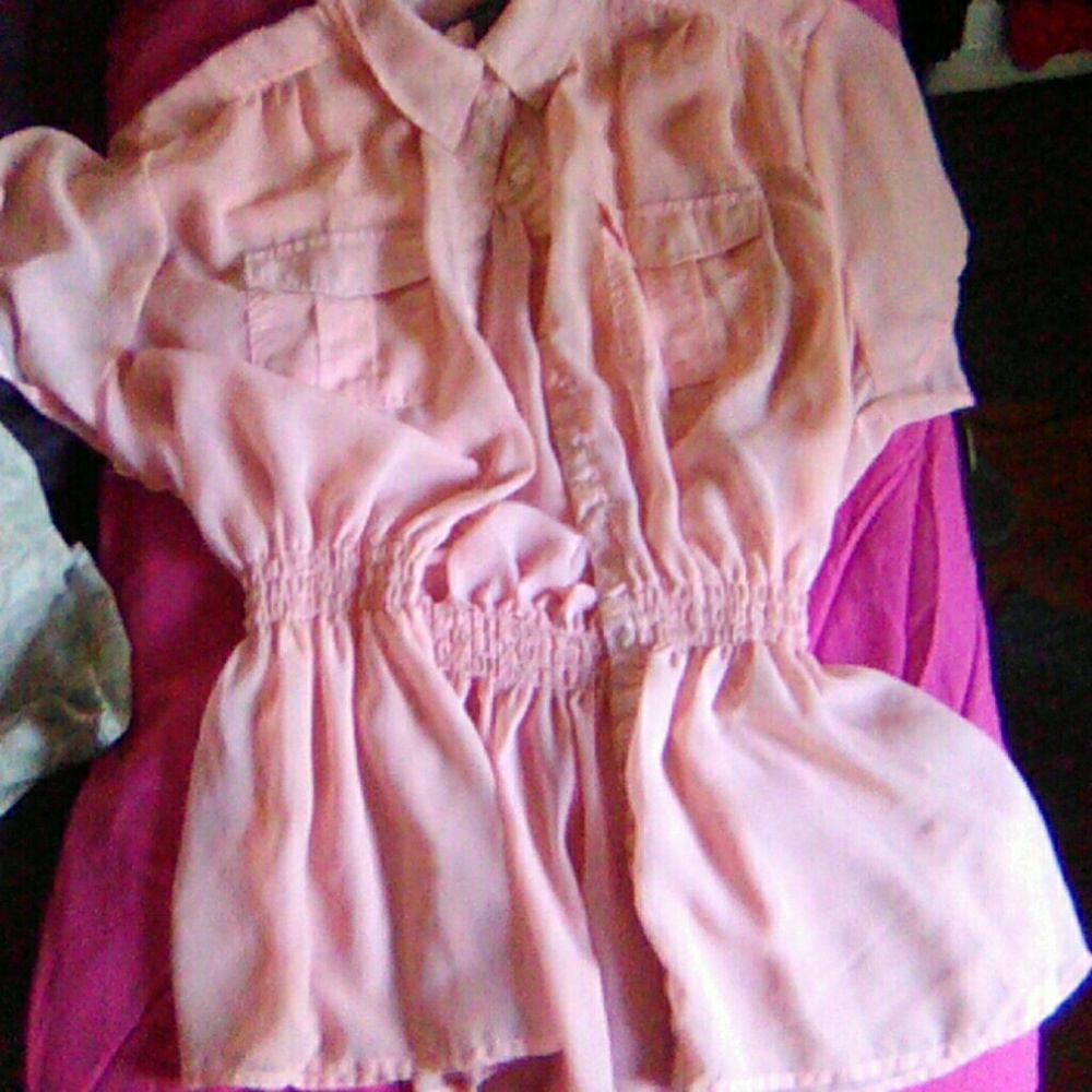 Sheer Pink Blouse