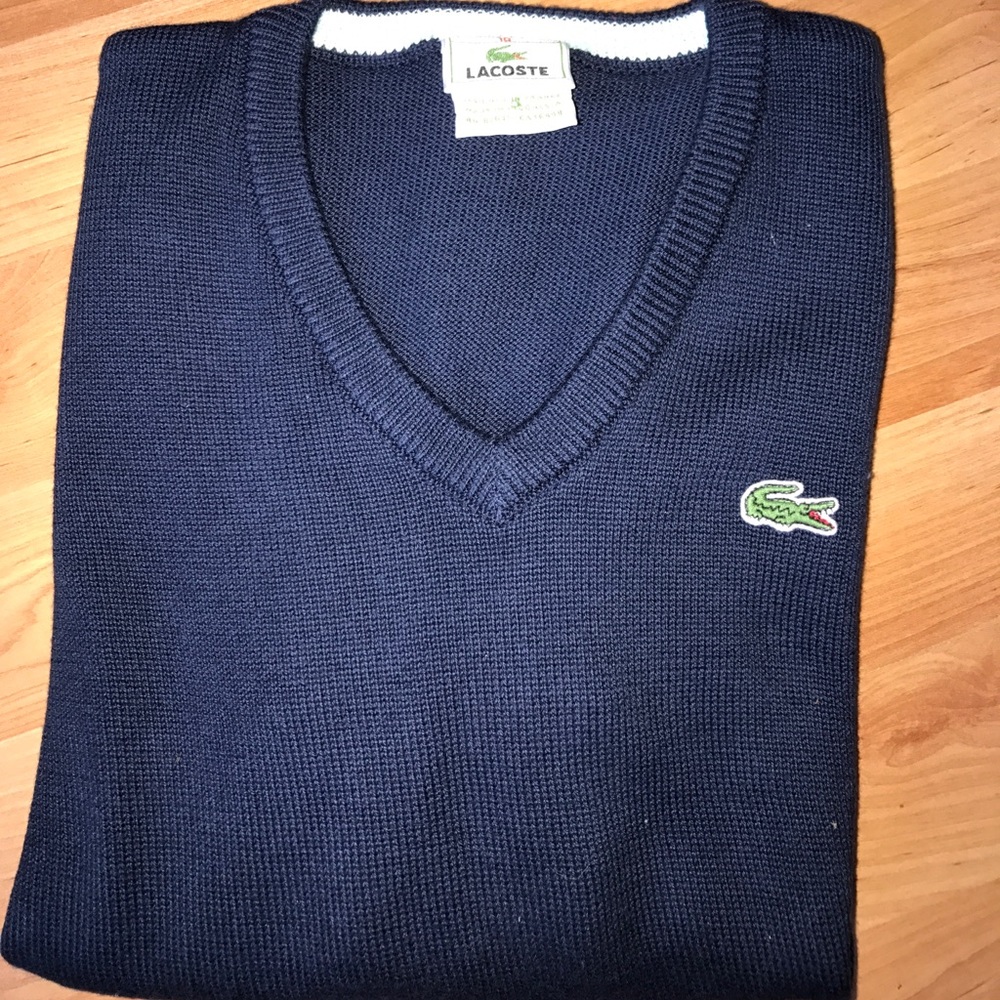 Lacoste v-neck sweater