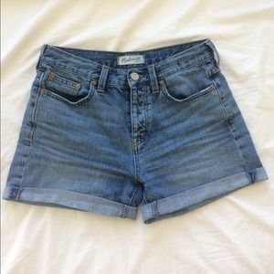 Madewell high waisted jean shorts