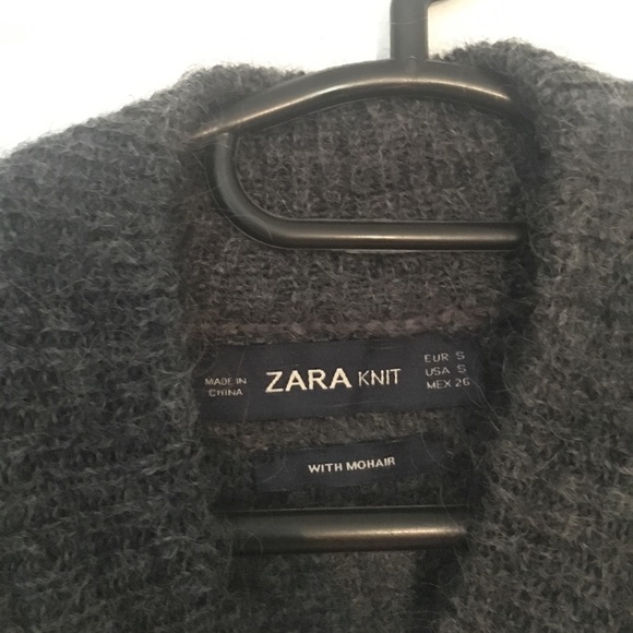 Zara Grey Mohair Sweater - Picture 4 of 5