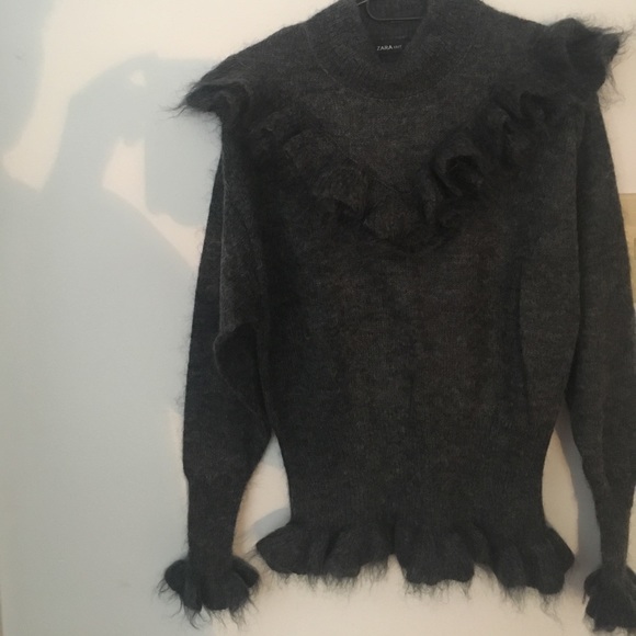 Zara Grey Mohair Sweater - Picture 5 of 5