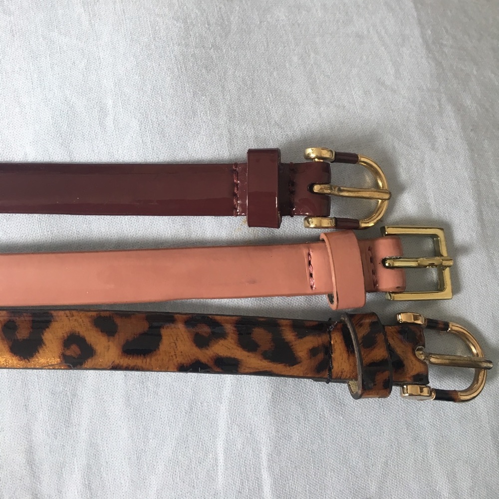 3 jcrew size small belts