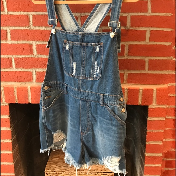 Denim overalls from Nasty Gal (NEW WITH TAGS) - Picture 1 of 4