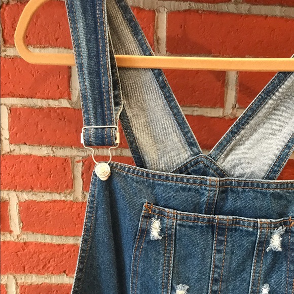 Denim overalls from Nasty Gal (NEW WITH TAGS) - Picture 3 of 4