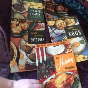vintage 1950s culinary institute book bundle