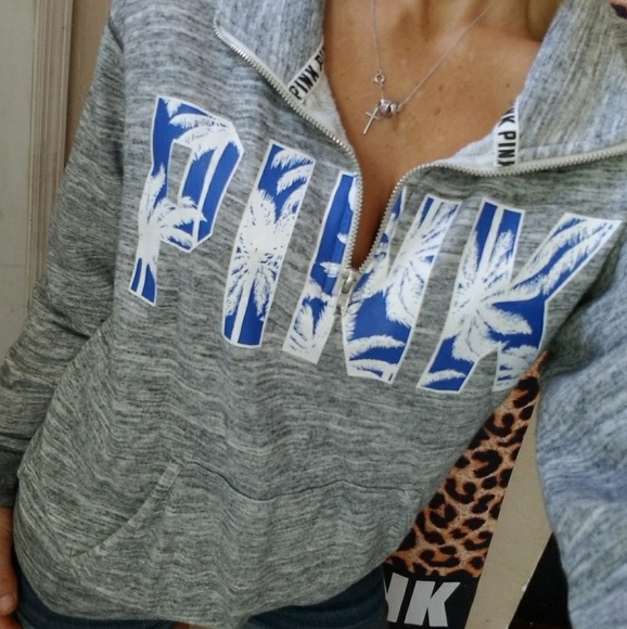 Like new vs pink tropical quarter zip - Picture 4 of 7