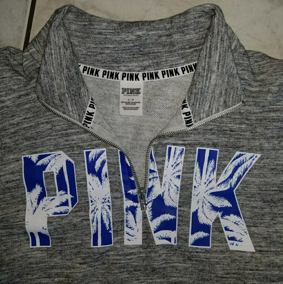 Like new vs pink tropical quarter zip - Picture 6 of 7