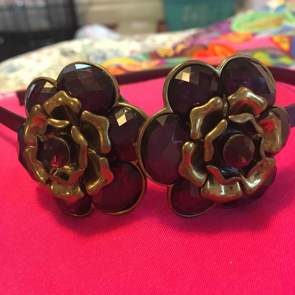 Purple Flower Headband