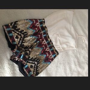 Sequined romper