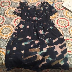 Vibrant print dress. Size M.