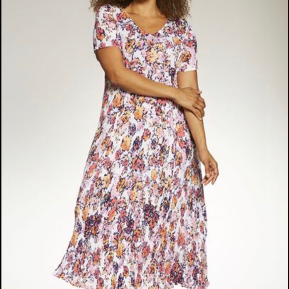 Broomstick crinkle BoHo dress woman Within 1x