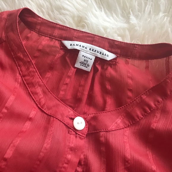 Banana Republic Tops - Silky coral top Banana Republic Tops - Silky coral top