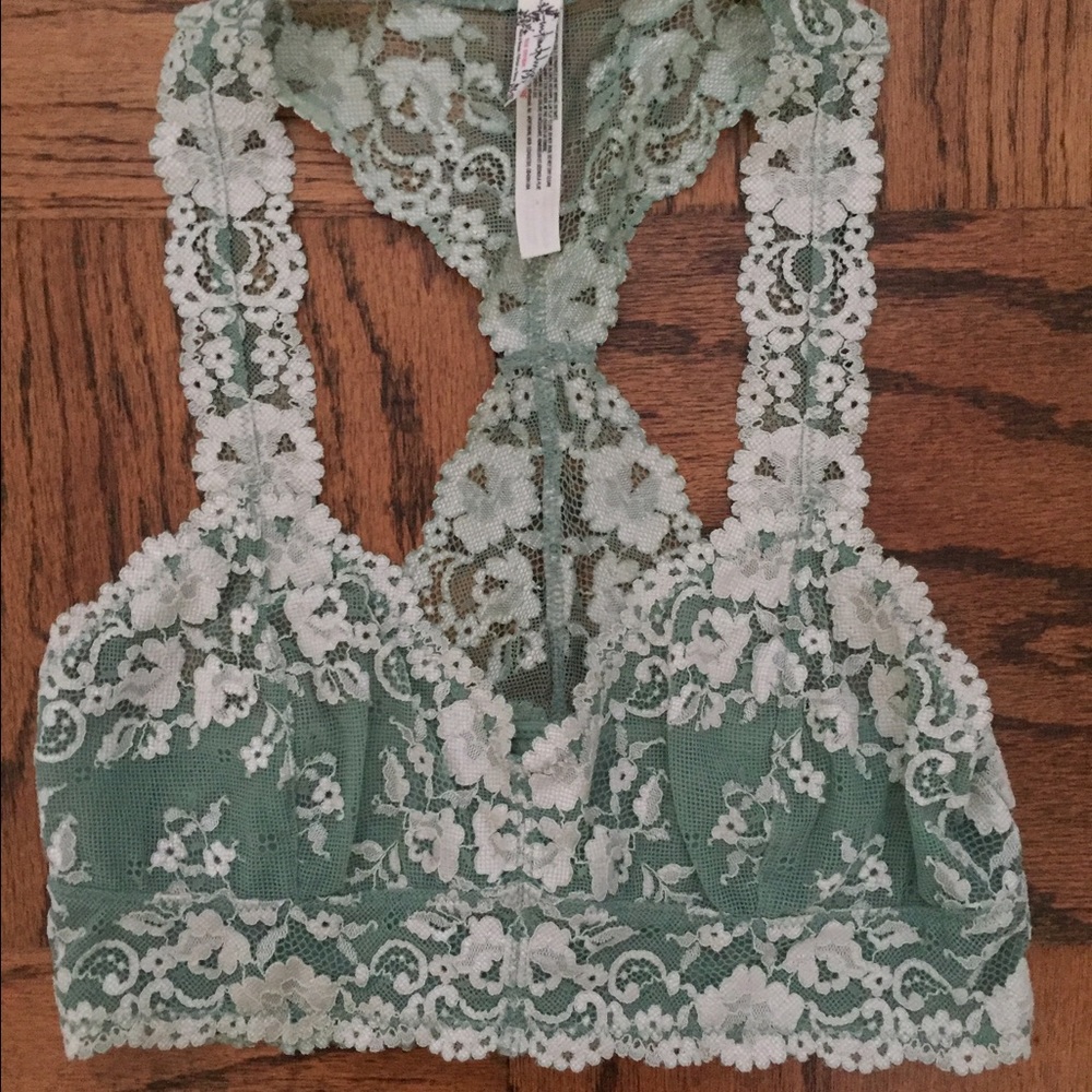 Free People Wild Roses Galloon Racerback Bralette