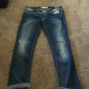 BKE denim crop jeans