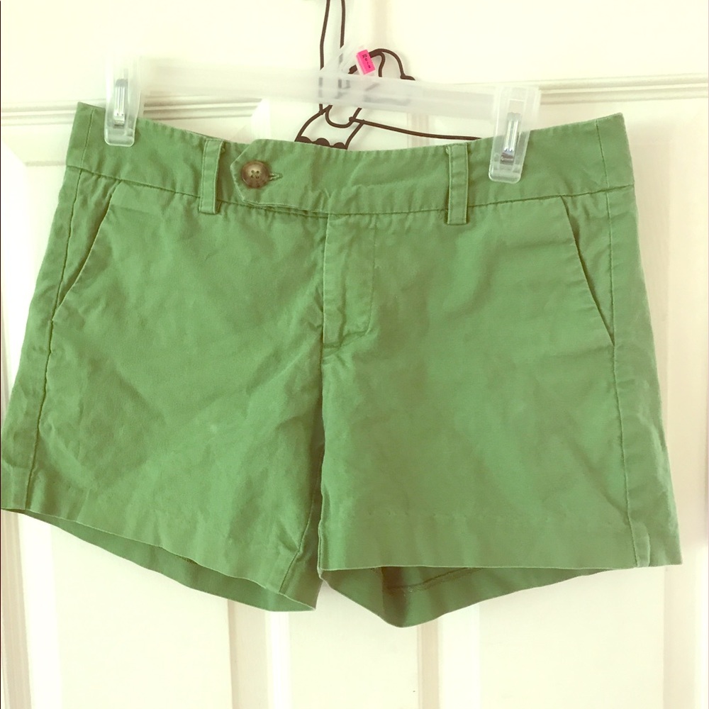 Green buckle shorts