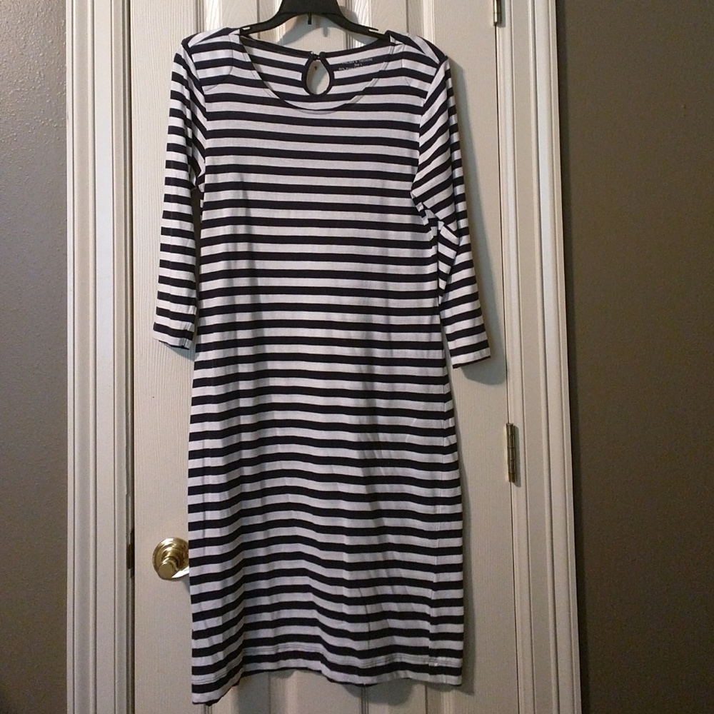 Blue & White Stripe Dress
