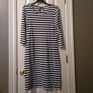 Blue & White Stripe Dress