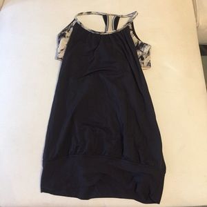 Black Lululemon tank with built in bra