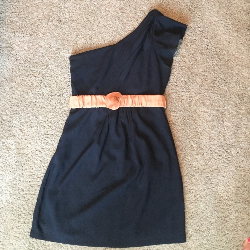 MM Couture One Shoulder Dress