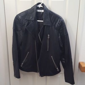 The Outlaw Faux Leather Biker Jacket