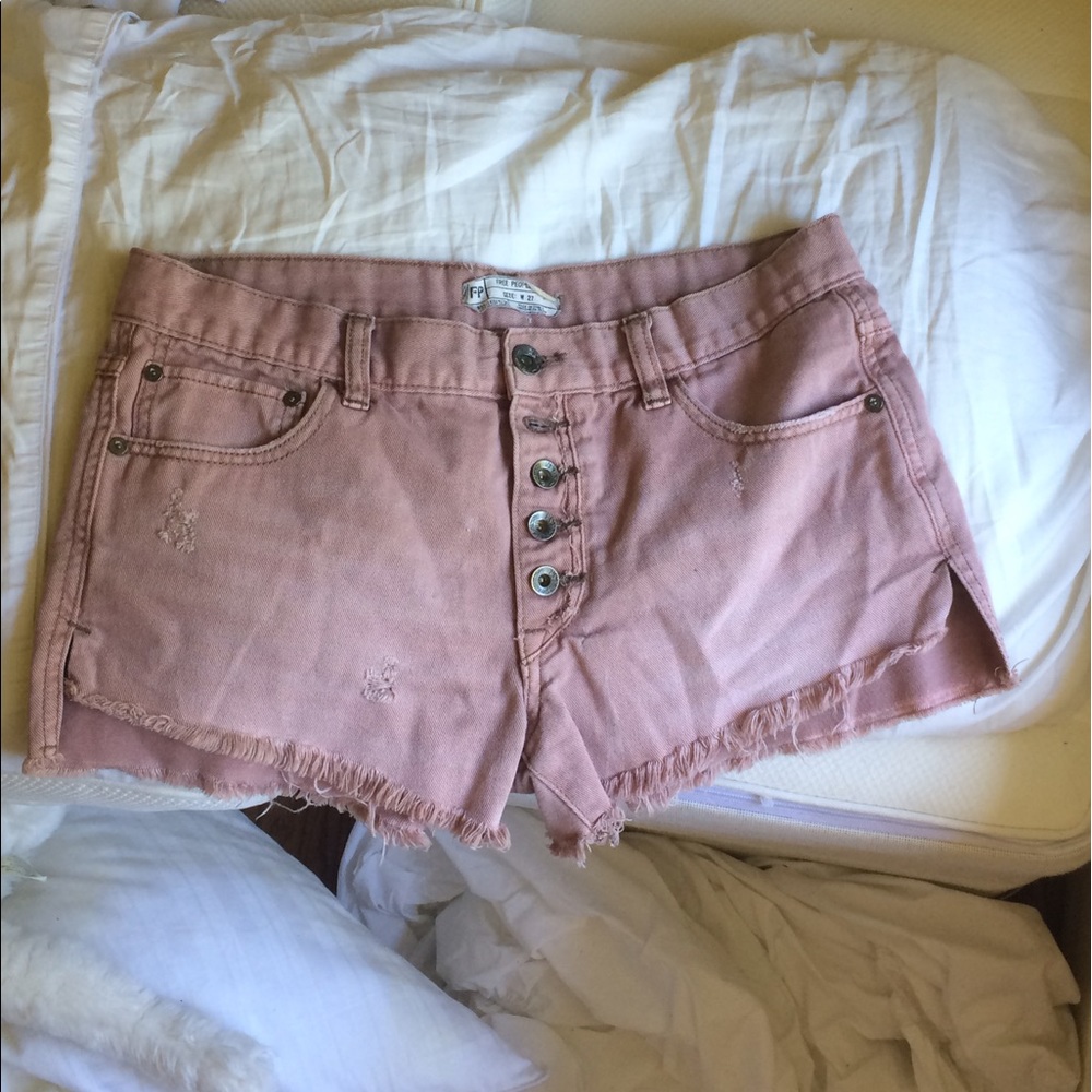 Free People Runaway Slouch Cutoff Denim Shorts